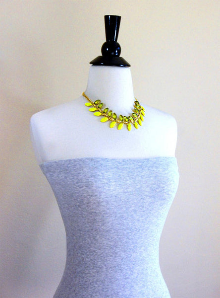 Kaley Necklace - Neon Yellow